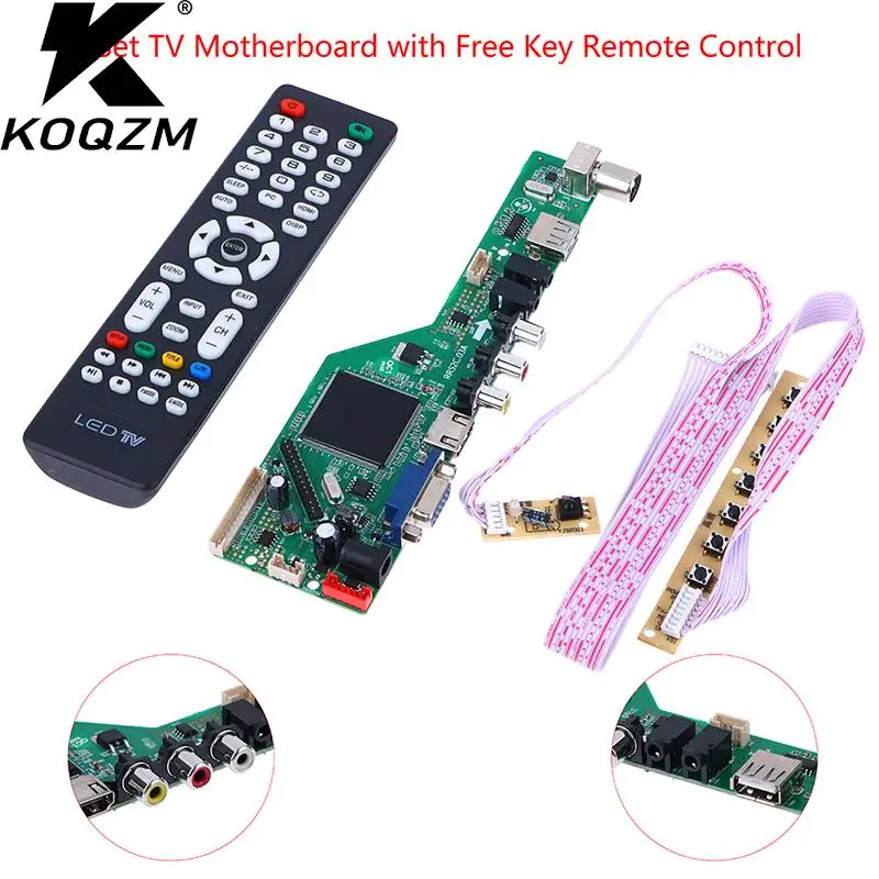 

LCD TV Drive Board RR52C.03A TV Controller Driver Board Digital Signal DVB-T2 DVB-T LCD TV Motherboard Universal Scaler Kit