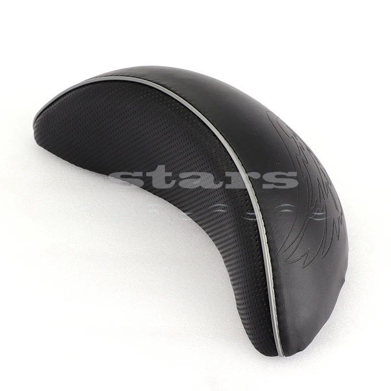 Motorcycle Seat Passenger Sissy Bar Backrest Cushion Pad For Harley Honda Suzuki Kawasaki Electric Scooter Black Leather Seats