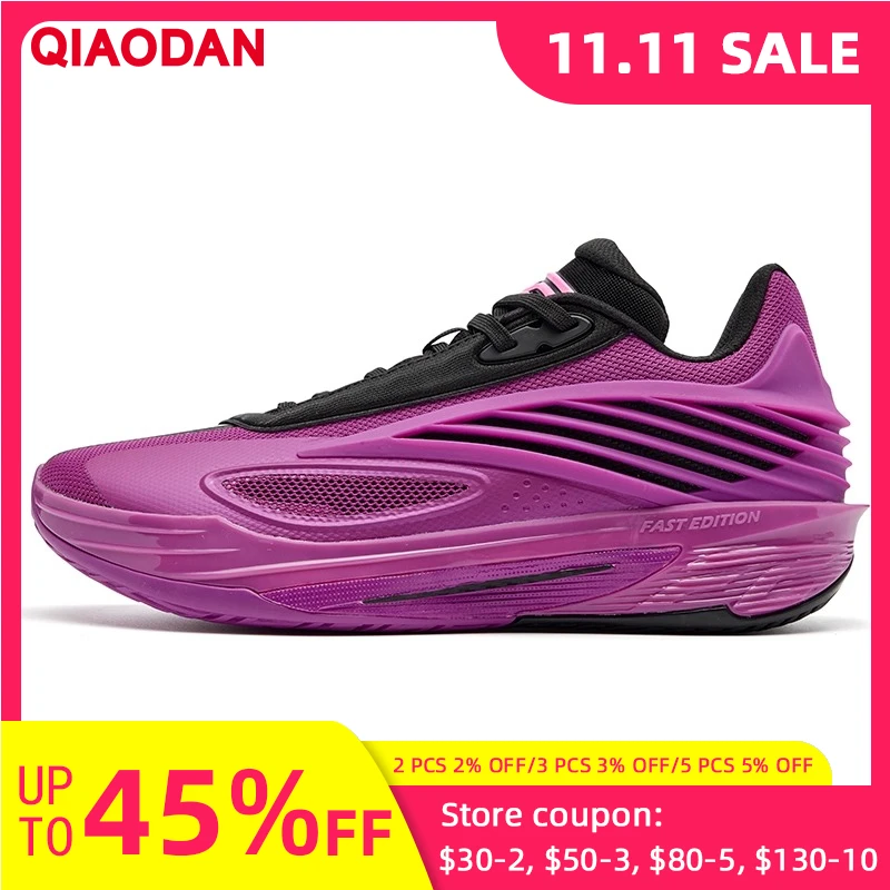 

QIAODAN Men Basketball Sneakers 2025 Shock-Absorbing Sports Shoes Lightweight Low-Top Professional Basketball Shoes QXA013254102
