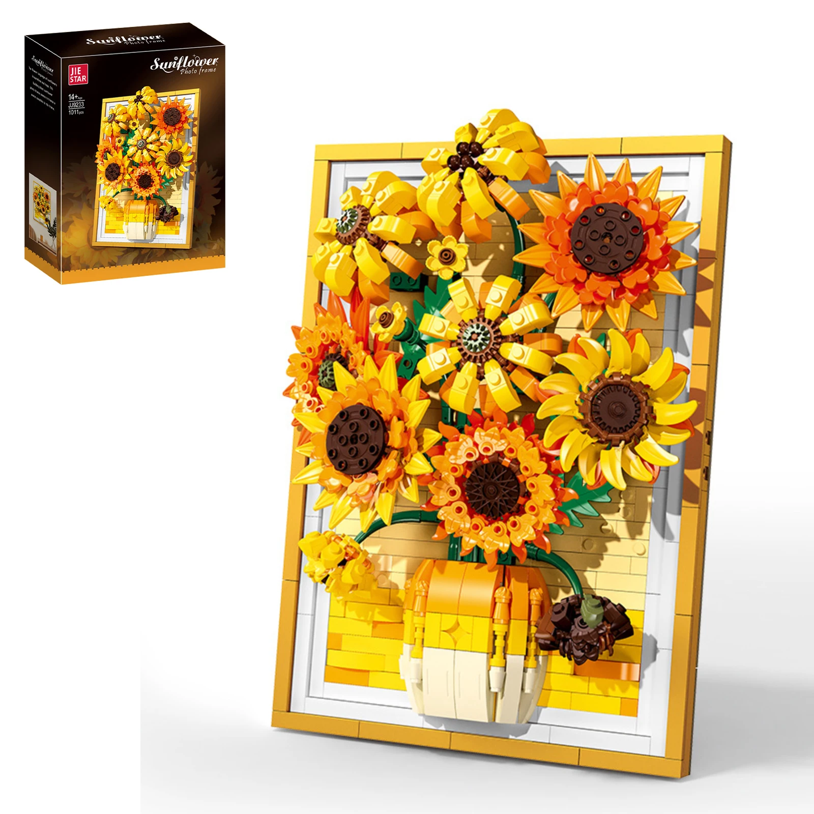 

1011PCS Sunflower Building Blocks Frame DIY Bricks Simulation Flower Bouquet