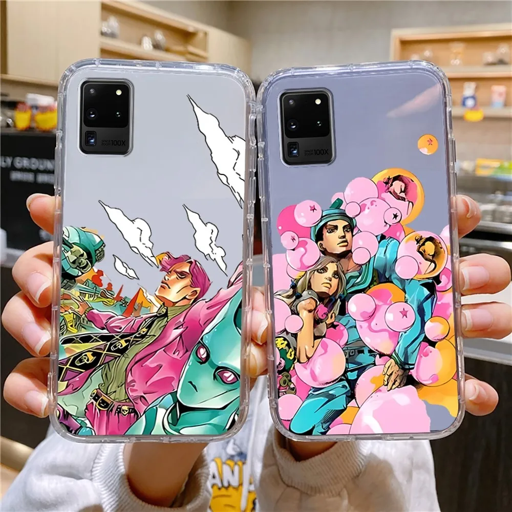 JoJos Bizarre Adventure Hot Amine Clear Phone Case For Samsung Galaxy A52 A12 A51 S21 Edge S22ULTRA S23 S20LITE Plus Ultra Trans