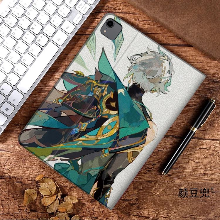 Alhaitham anime genshin impacto caso para ipad 10.2 7th 8th 10th ar 4 5 mini 5 6 caso de luxo silicone para ipad pro11 12.9 polegada