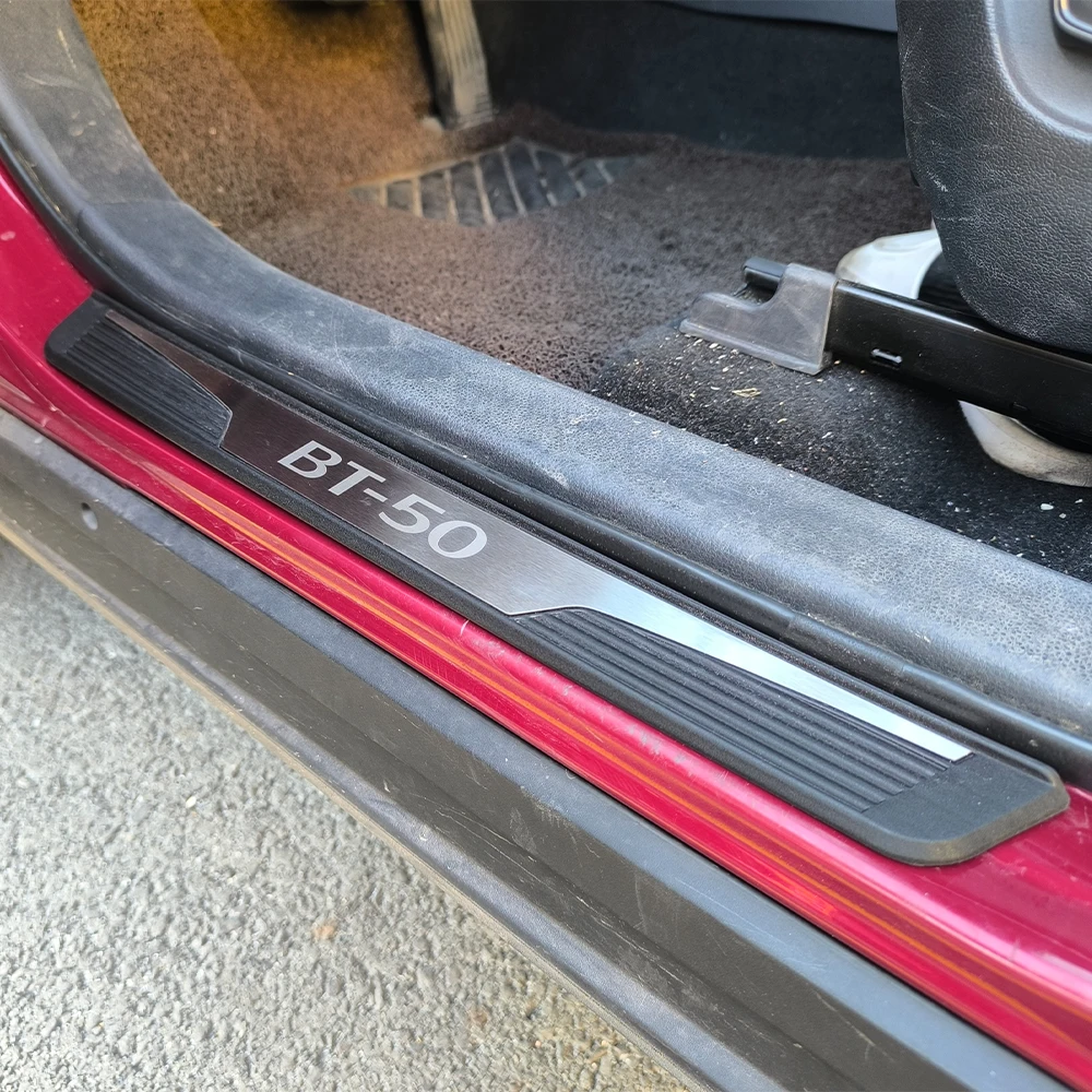 For Mazda BT-50 Car Door Sill Cover Protective Accessories Threshold Pedal Trim Auto Interior Styling 2021 2022 2023 2024 2025