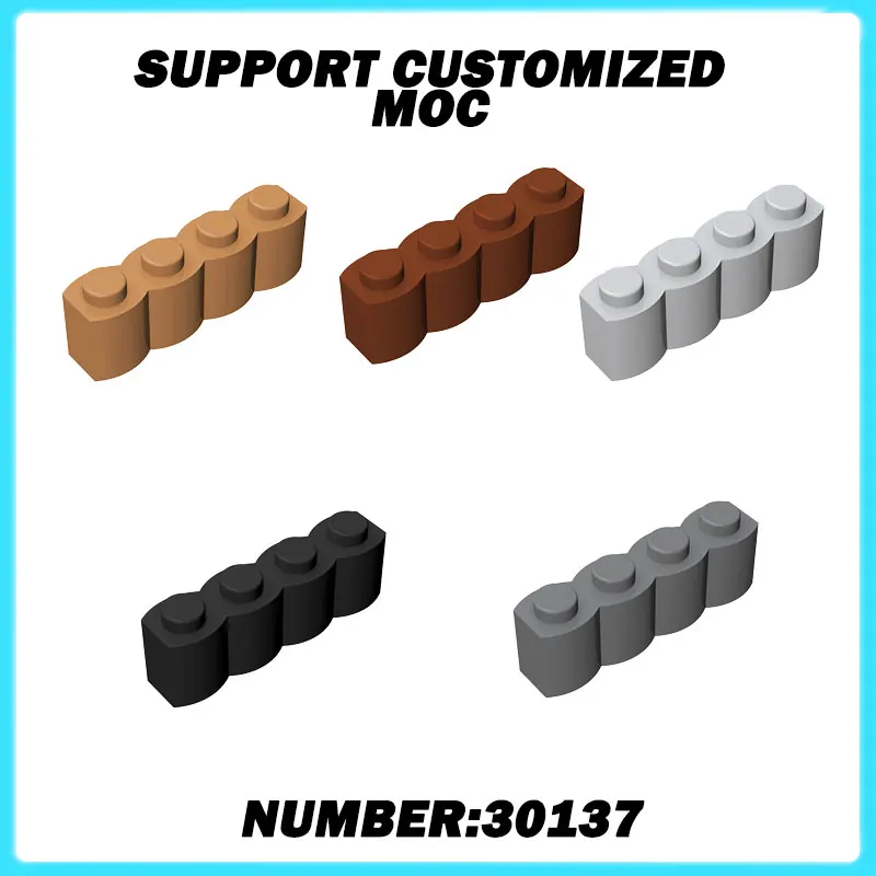 30137 MOC 50g Modified 1x4 Building Blocks Kit With Log Profile Educational Bricks Particle Puzzle Toy Children Birthday Gifts