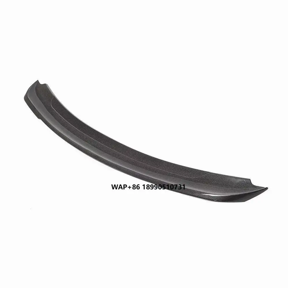

2015-2021 Ford Mustang Carbon Fiber Rear Boot Lip Spoiler GT350 Style Back Wing Spoiler for 2016 2017 2018 2019 2020 2021 Mustan