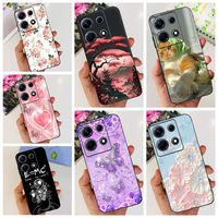 For Infinix Note 30 4G 5G Back Case Note 30 Pro 30i 30 VIP Soft Silicone Matte Bumper Flower Butterfly Print Phone Coque Capa