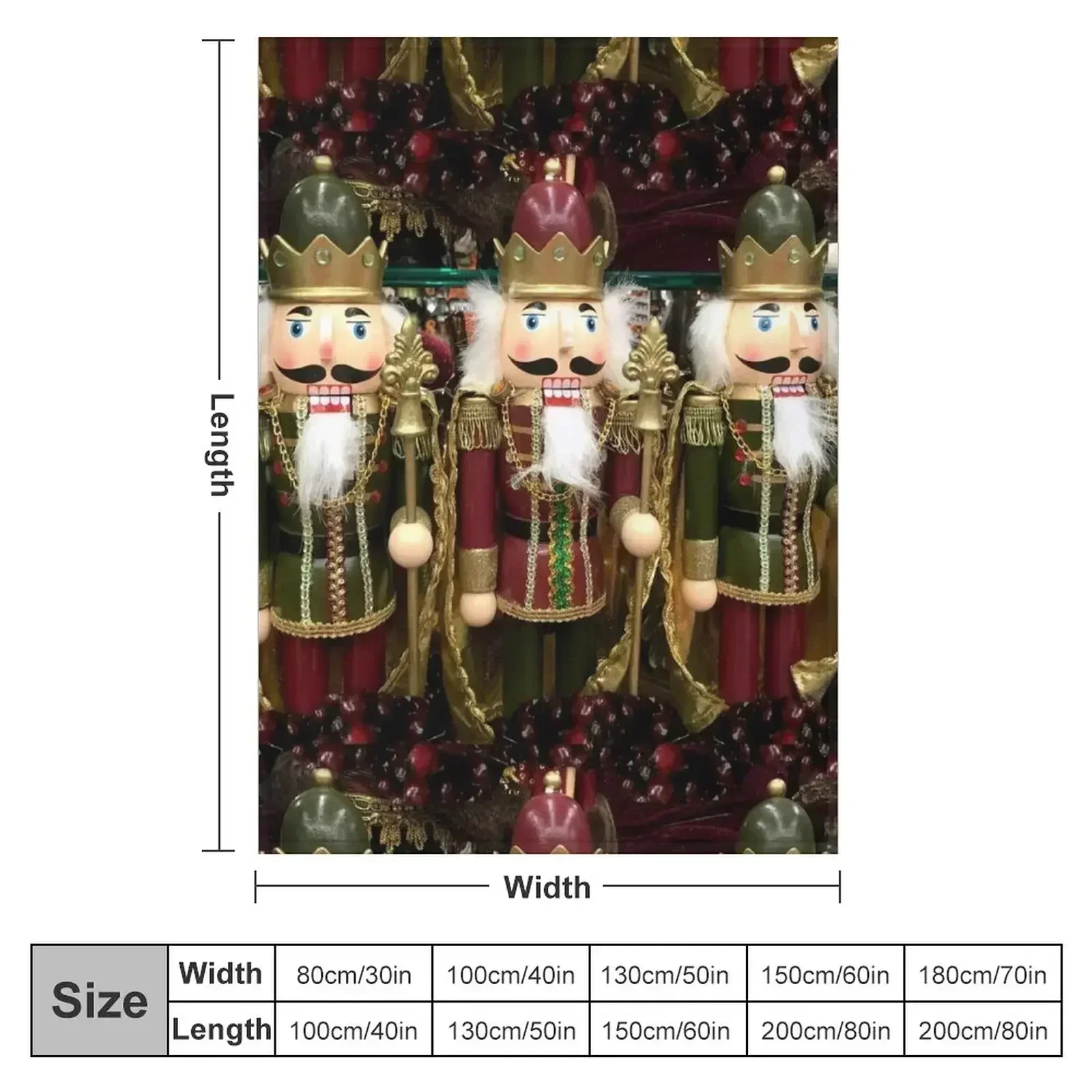 Christmas Nutcracker Trio Throw Blanket Luxury Thicken manga Decorative Beds Stuffeds blankets ands Flannel Fabric Blankets