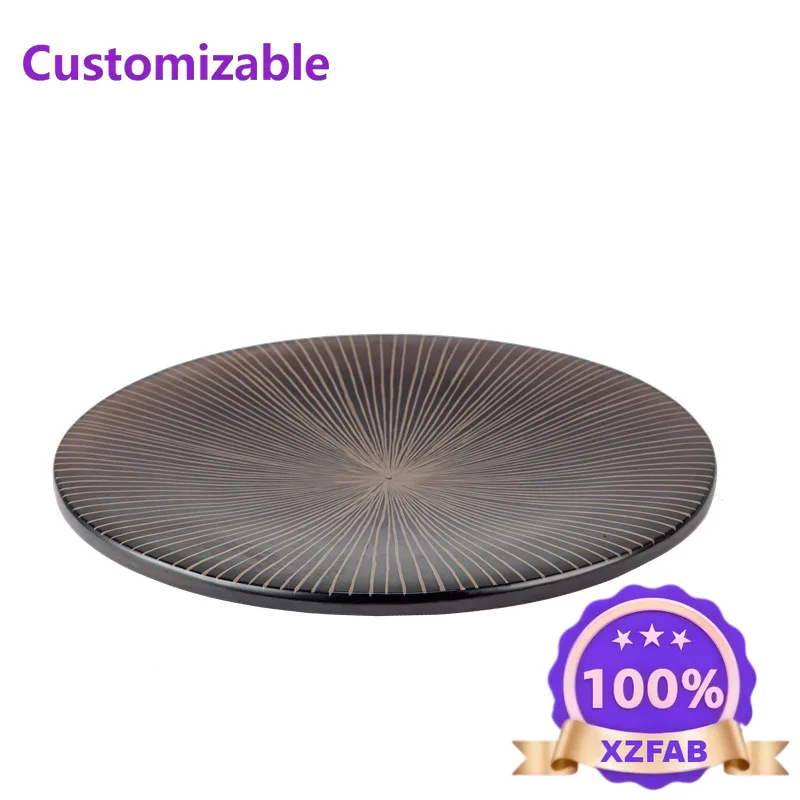 Factory Direct 2026 Wabi-sabi style new product line texture texture fruit plate Household resin creative kitchen pastry plate