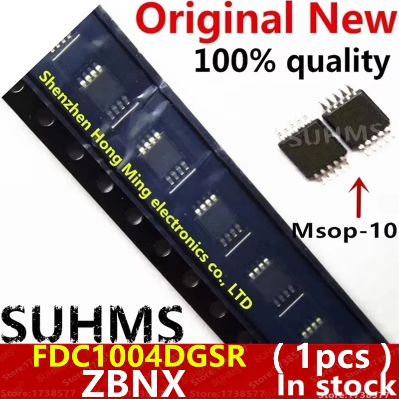 (1piece)100% New FDC1004DGSR FDC1004 ZBNX Msop-8