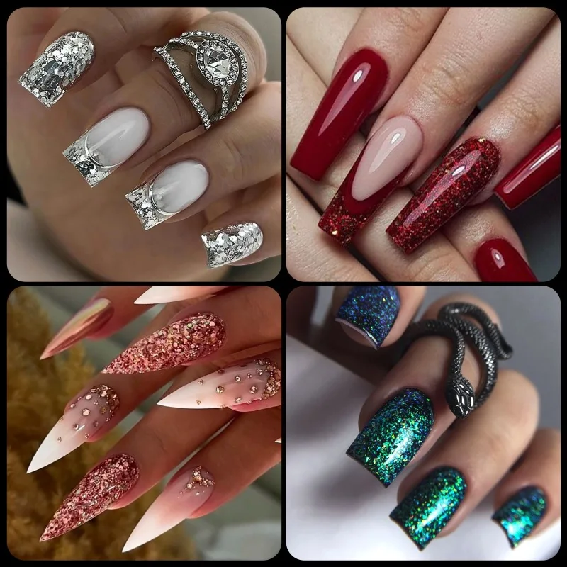 48 Teile/paket Falsche Nagelspitzen Weiches Gel Halbmatte Französische Vollständige Abdeckung Drücken Sie Auf Nägel Mandel Sarg Ultradünne Nahtlose Künstliche Nägel