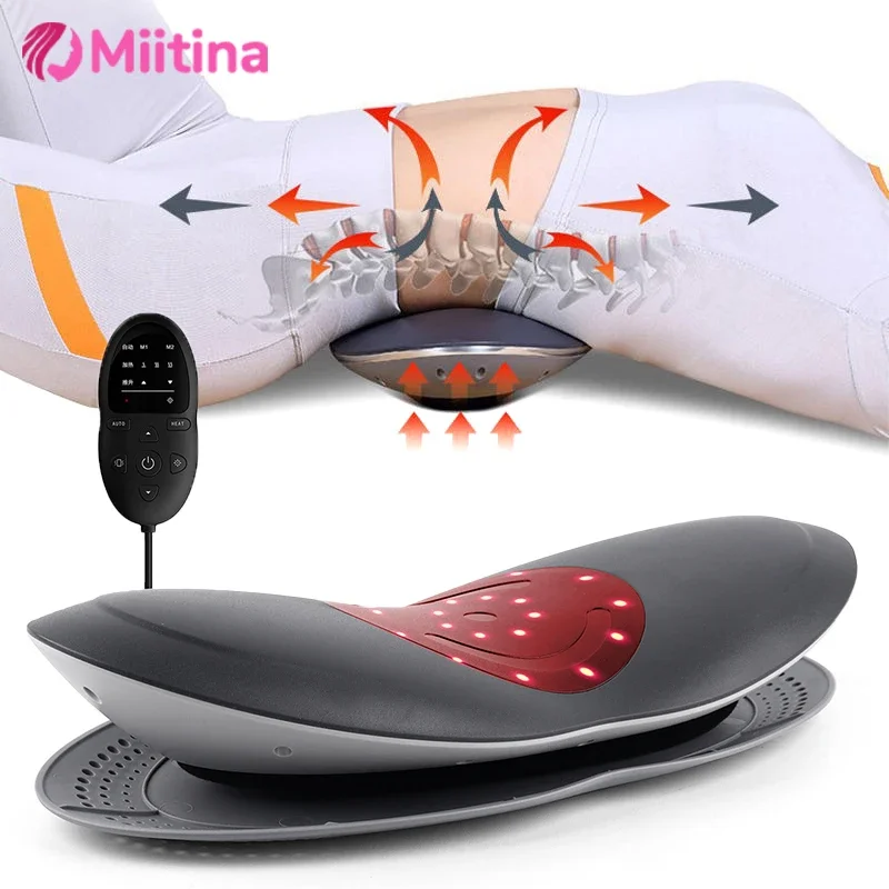 Electric Lumbar Traction Massager Lumbar Spine Massager Intelligent Electric Hot Compress Soothing Lumbar Massage Instrument