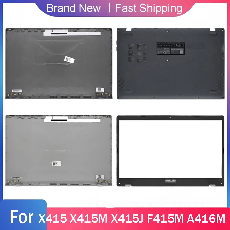 

New Bottom Base Case For Asus X415 X415M X415J F415M A416M Laptop LCD Back Cover Front Bezel Rear Lid Gray Silver A B D Shell