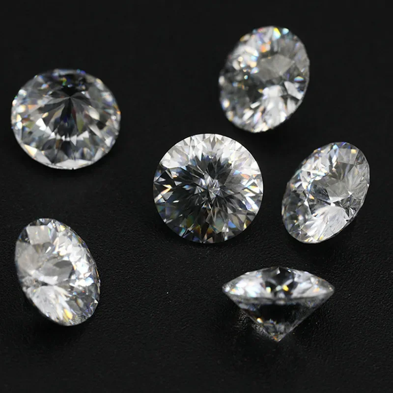 MOJY 100% Genuine 0.5-3 Carat D General Cut Moissanite Loose Stone for DIY Jewelry Rings Moissanite Gems Passed Diamond Tester