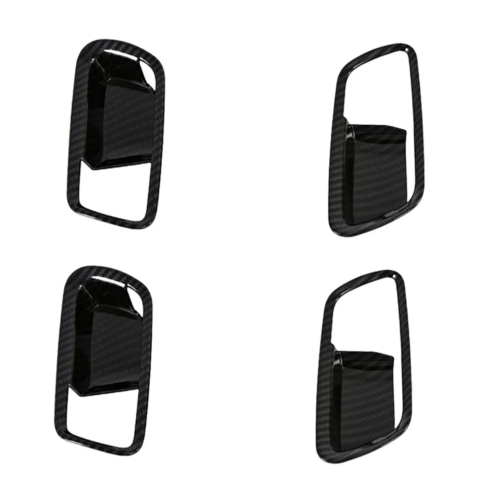 

4pcs Inner Door Handle Bowl Cover Trim For Toyota Prius Prime / PHV 2016-2021 Car Interior Door Pull Cover Accessories
