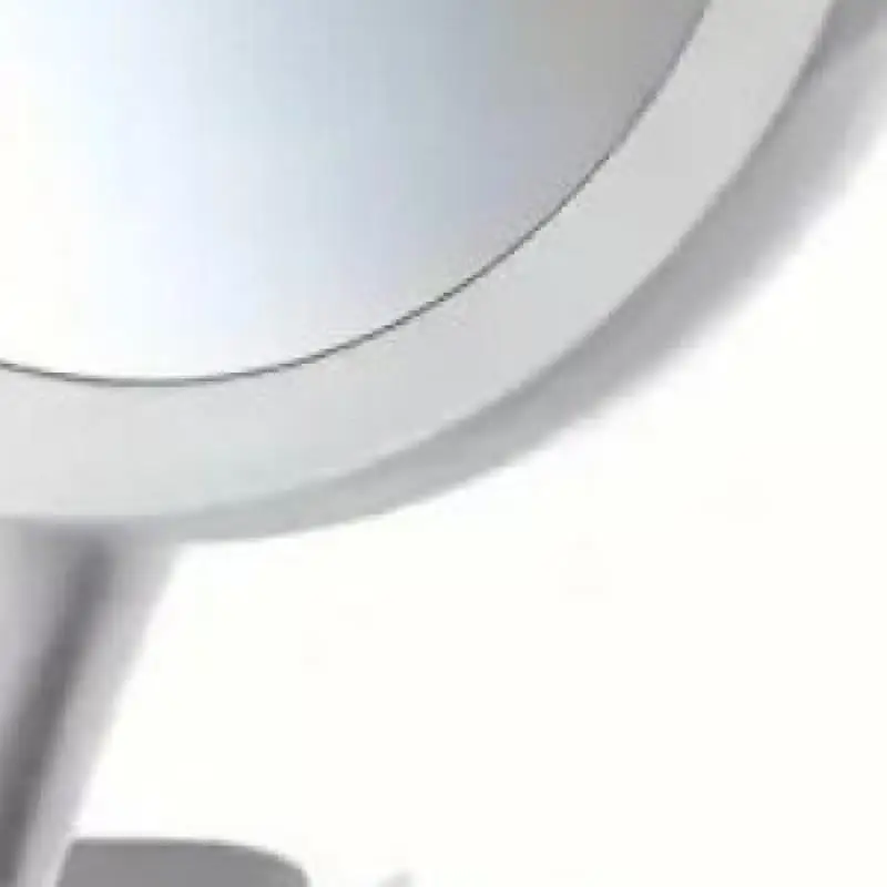 Składane lusterko do makijażu LED, powiększenie 1X i 10X, regulowana jasność, kompaktowe do przymierzania, białe