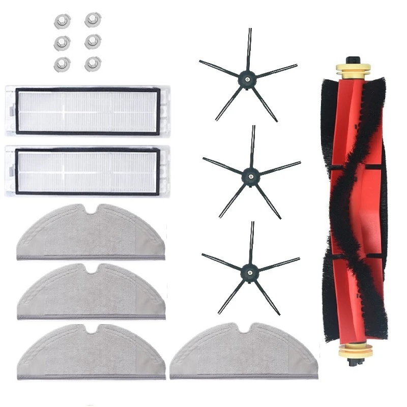 ¡Promoción! 16 Uds. Para Xiaomi Roborock S5 Max S50 S6 accesorios piezas de limpiador al vacío filtro HEPA lavable cepillo principal Cepillo Lateral