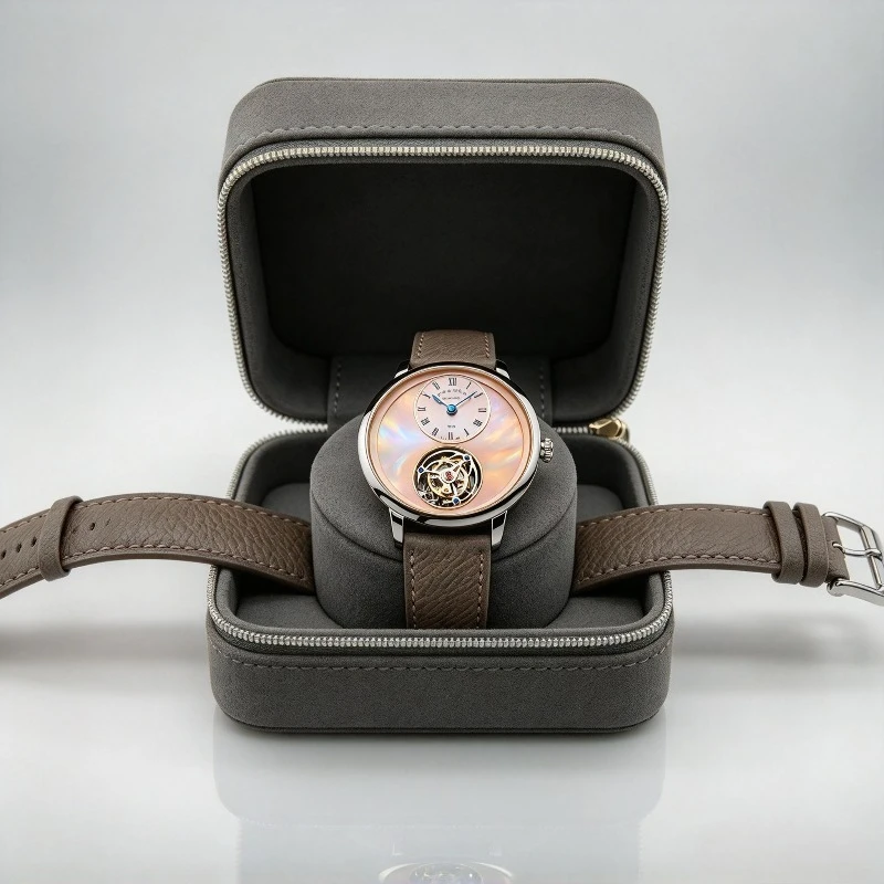 Sakura 02N Mother Shell ORIENTAL CHERRY Sakura Tourbillon Extreme Chen Flying Tourbillon Mechanical Watch