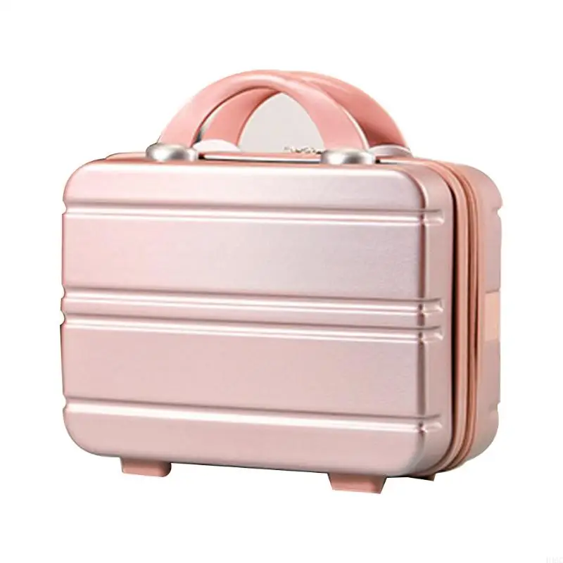 D46C Travel Hand Luggage Cosmetic for Case Small Makeup Carrying Mini Suitcase