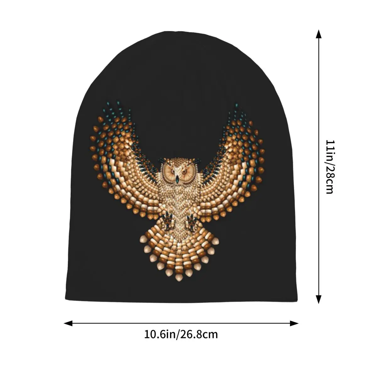 Native Mandala Owl American  Unisex Adult Beanies Caps Knitting Bonnet Hat Warm Fashion Autumn Winter Outdoor Skullies Hats