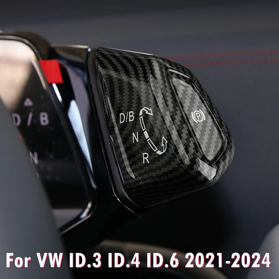 ل VW ID.3 ID.4 ID.6 2021-2024 ABS مقبض تروس السيارة غطاء والعتاد التحول إطار لوحة الزخرفية و P غطاء أزرار ID4 تقليم الداخلية #1
