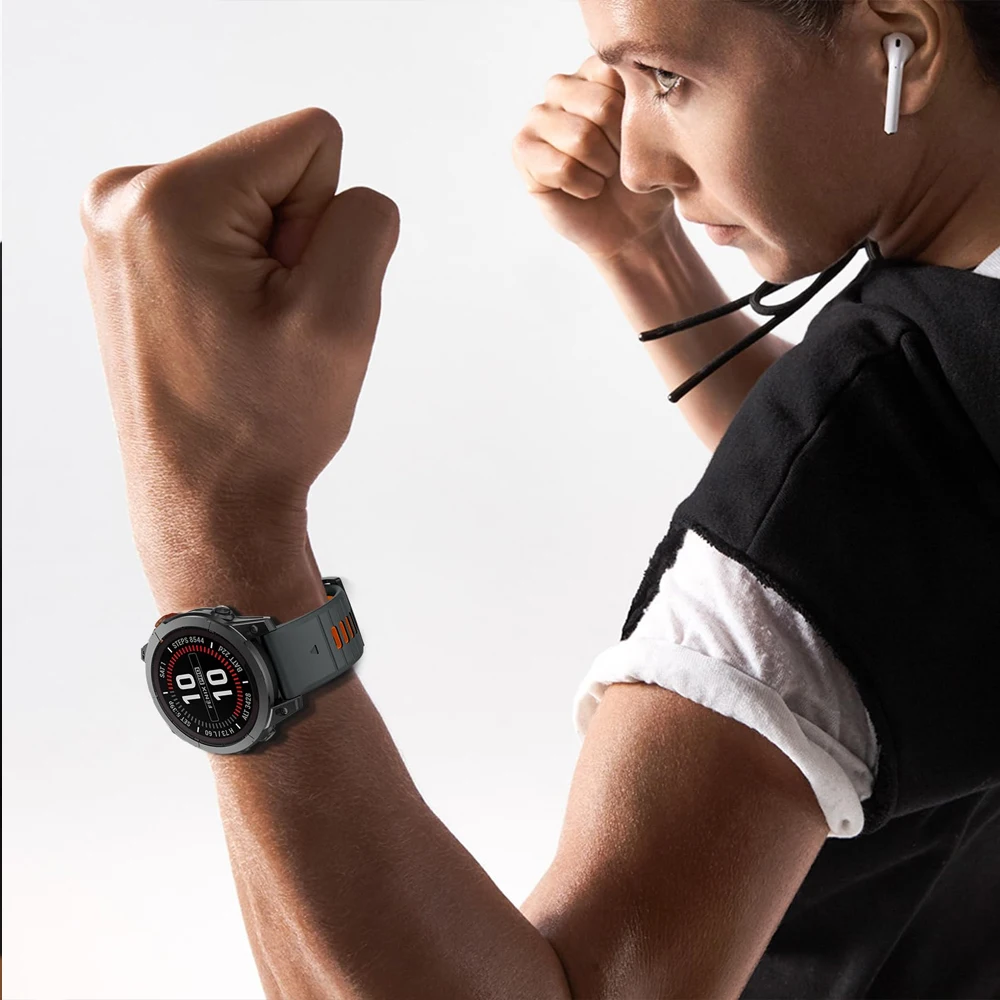22mm 26mm Silikonarmband für Garmin Fenix 8 E 7X 7 Pro Solar/6X 6 Sapphire 5X/Epix/Tactix 8 QuickFit Uhrenarmband 1:1 Offizielles Armband – Detail 17