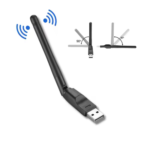 Mini USB WiFi Adapter 150Mbps, 2.4GHz Wireless Network Dongle for PC/Mac/Linux/Set Top Box, 802.11n/b/g Plug &amp; Play
