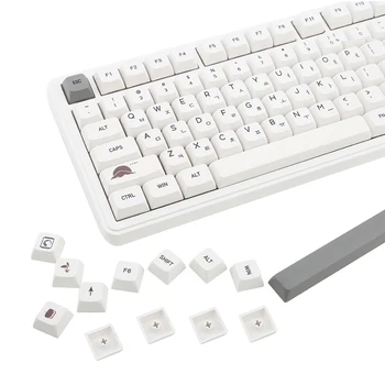 MX OUTEMU GATERON 스위치 104 87/61 기계식 키보드용 XDA 키캡, 131 PBT 키캡, 영어 한국어 키캡, 신제품 