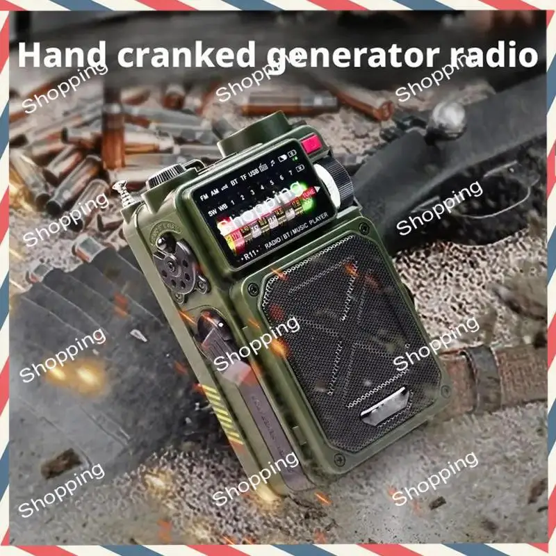 M20K Hand-Operated Emergency Solar Radio Solar Bluetooth Outdoor Camping Alarm Radio Bluetooth Outdoor Camping Alarm Radio