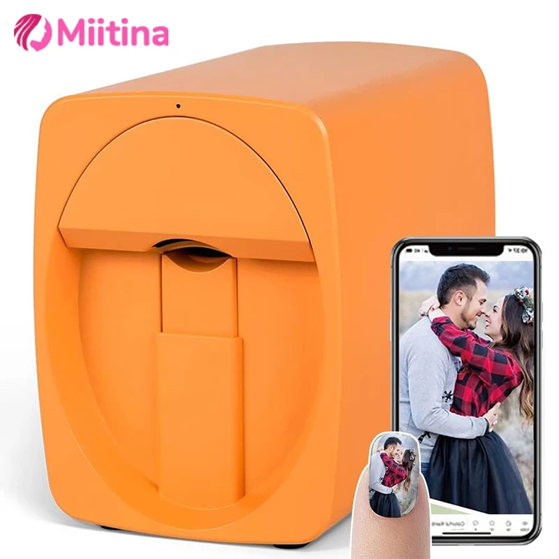

New 3D Mobile Nail Printer Pattern Digital Nail Art Printer Machine Portable Nail Art Equipment From Phone for Home or Salon