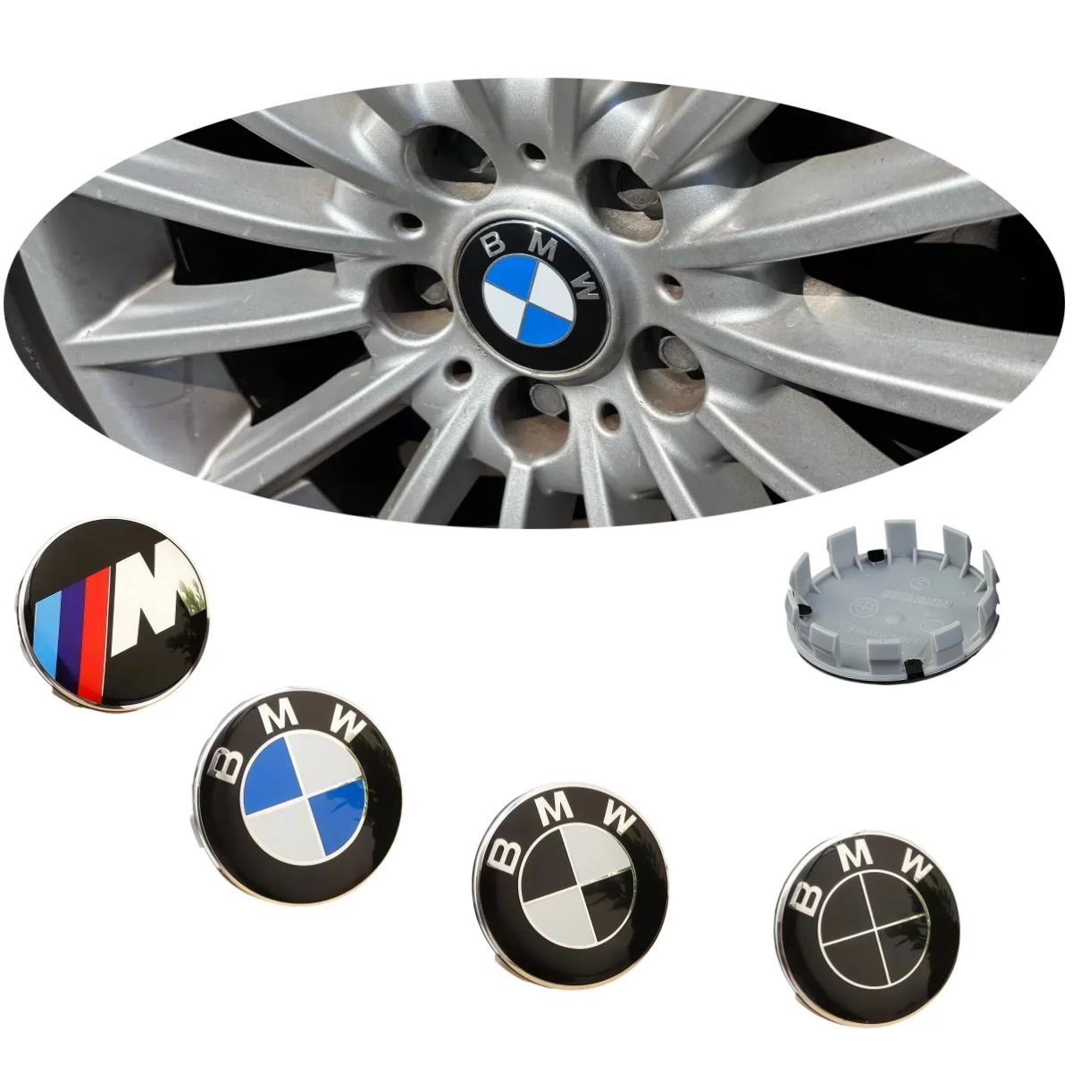 

4 шт., 56 мм, 68 мм, BMW 50-летие, центральные колпачки для колес автомобиля для M E90 F10 F30 E87 F20 G20 E60 E39 E92 F11 F31 E46, автоаксессуары