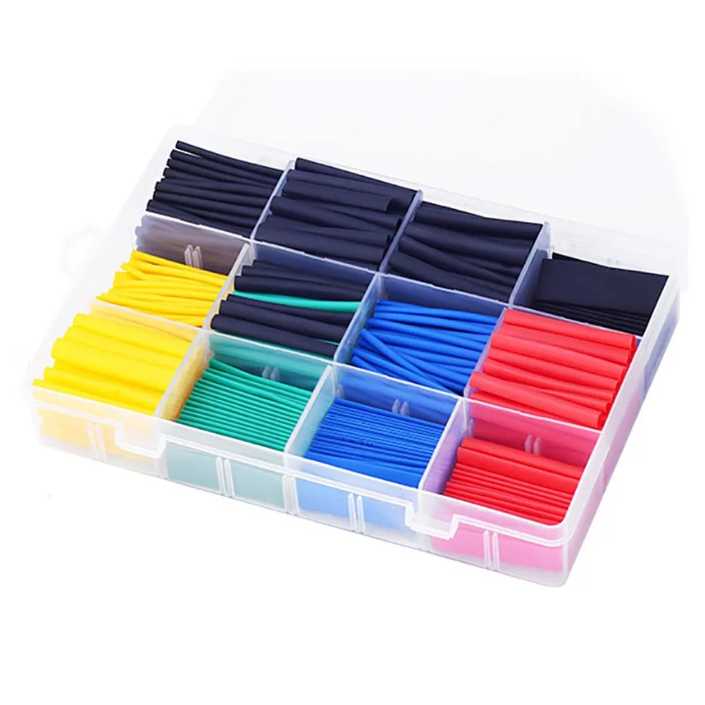 164-750pcs Heat-shrink Tubing Thermoresistant Tube Heat Shrink Wrapping Kit Electrical Connection Wire Cable Insulation Sleevin
