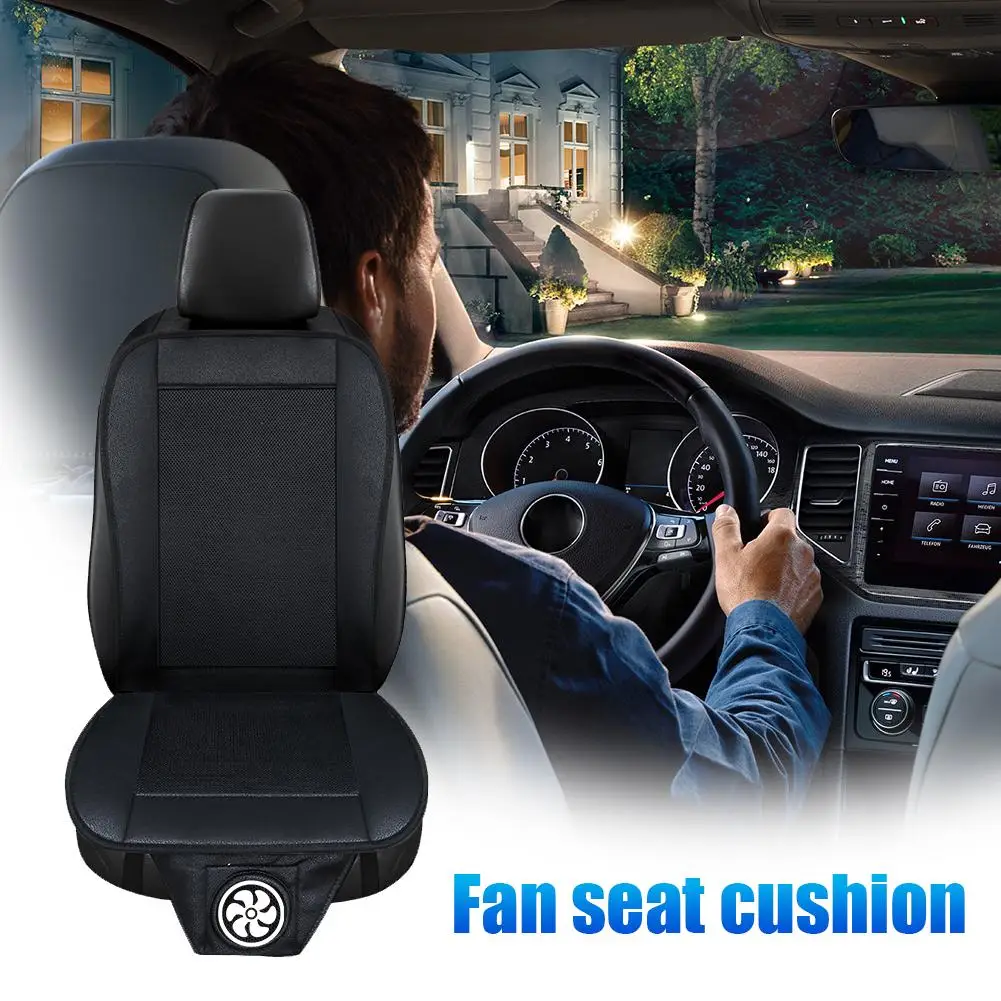 Car Seat Air Cooling Cushion Summer Cool Blowing Ventilation Seat Covers Auto Seat Cooling Pad With Cigarette Lighter Controller