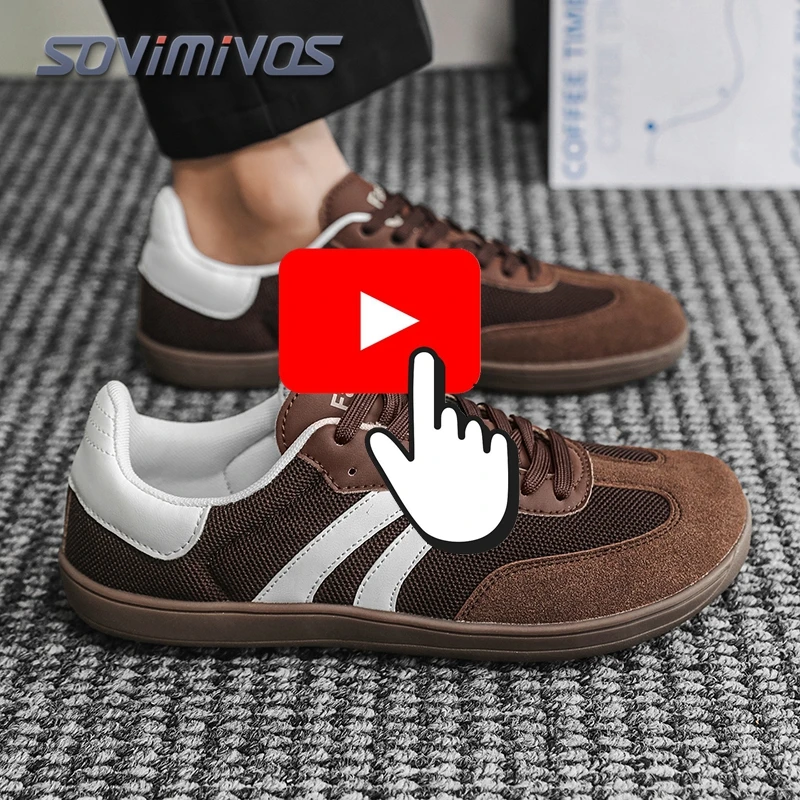 New Men's Wide Barefoot Canvas Sneaker 2026 Fashion Flats Soft Zero Drop Sole Wider Toe Light Weight Fashion Sneakes Large Size