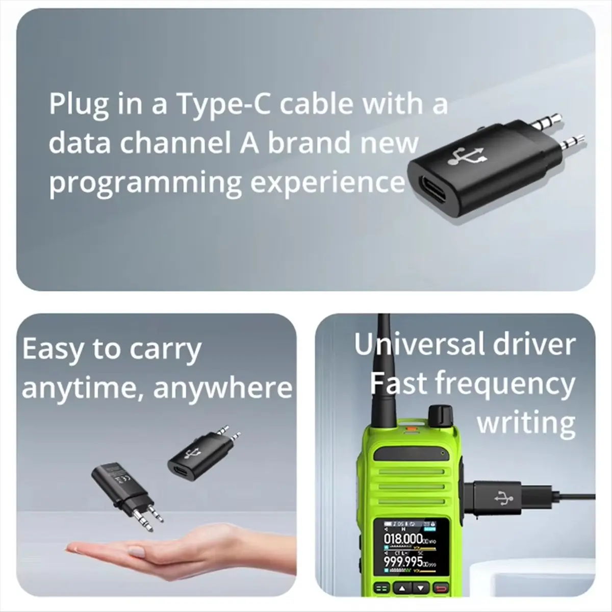 [2026 Trend]TPC11 TK to Type-C Programming Cable Adapter TYPE-C Intercom Programming Adapter Walkie Talkie Accessories