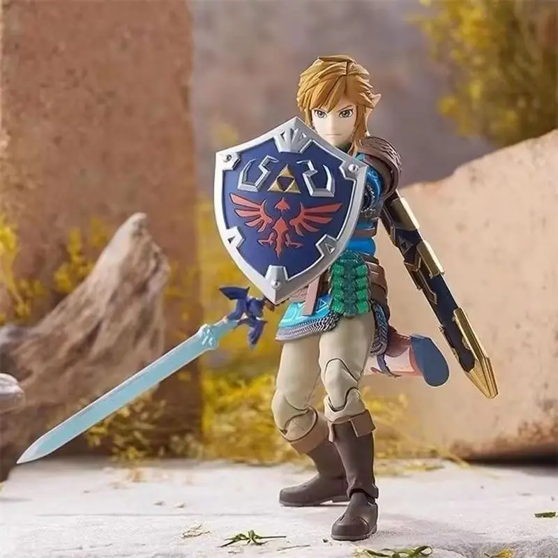 Nieuwe Figma 626 Link Tranen Van Het Koninkrijk Link 626 Dx Op Voorraad Anime Action Collection Figures Model Speelgoed Kids Gift