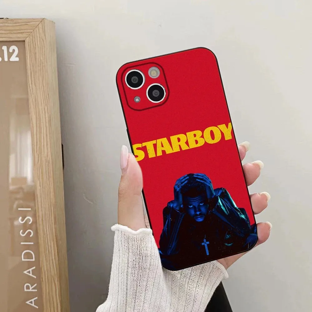 Singer The W-Weeknd Phone Case For iPhone 15,14,13,12,11 Plus,Pro,Max,XR,XS,X,7,8 Plus,SE,Mini Silicone Soft