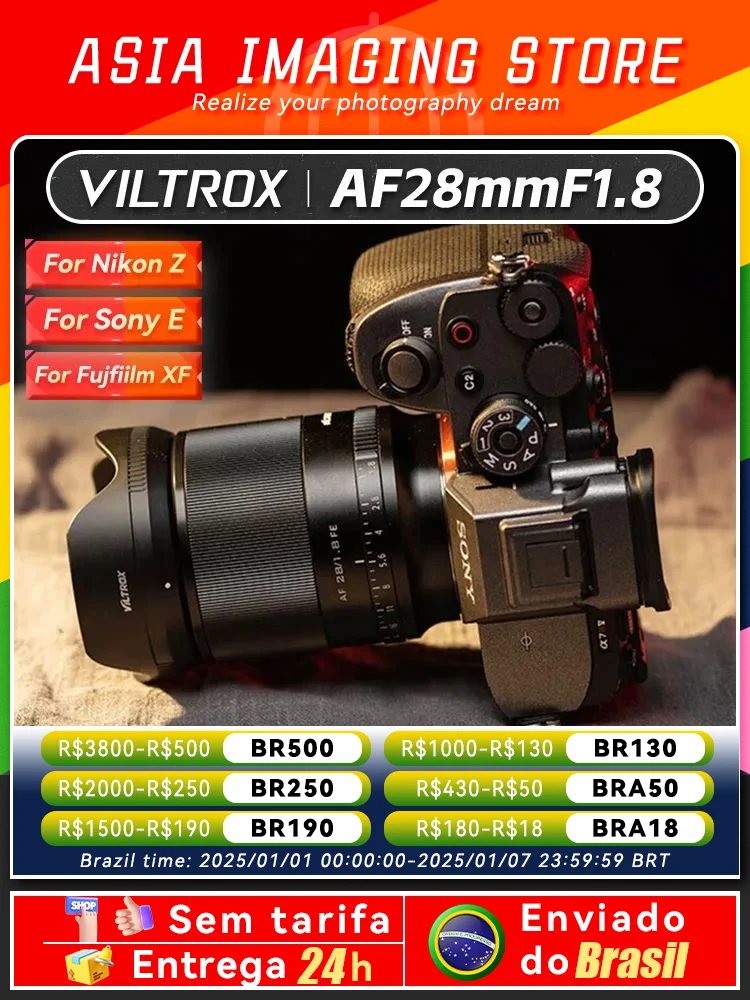 Viltrox AF 28mm F1.8 FE Auto Focus Full Frame  Ultra Wide Angle Fisheye Lens for Sony A7 A7II A7III A7IV A7RIII A7RV Nikon 28 1.