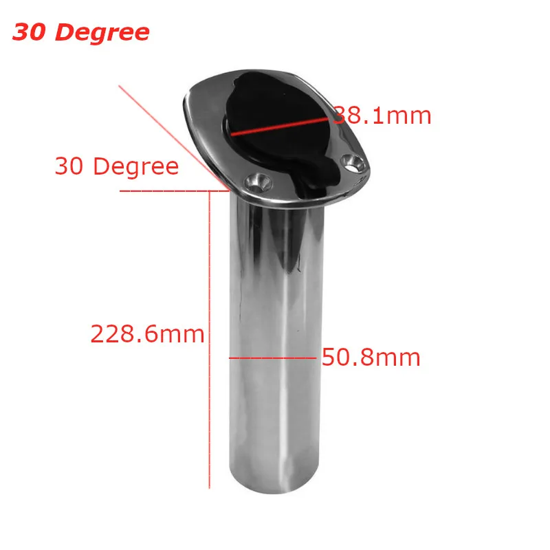 2x 30 Degree Stainless Steel Boat Fishing Rod Holder Flush Mount Rod Pod boat accessories marine Ship From RU Warehouse