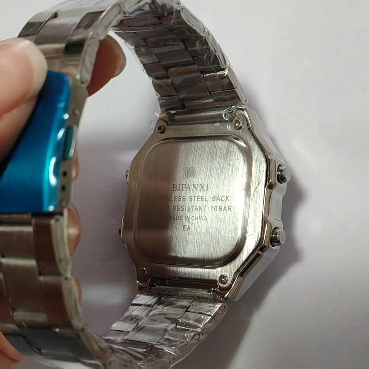 НОВЫЕ классические ретро многофункциональные спортивные электронные часы квадратные модные часы из сплава