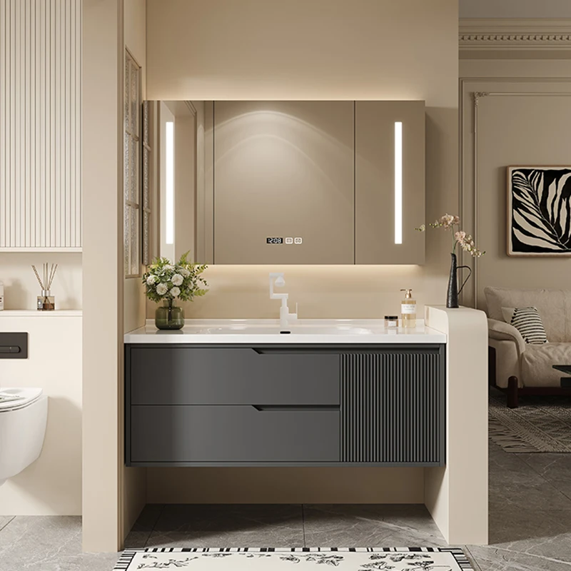 Black Creative Luxury Bathroom Cabinet 1