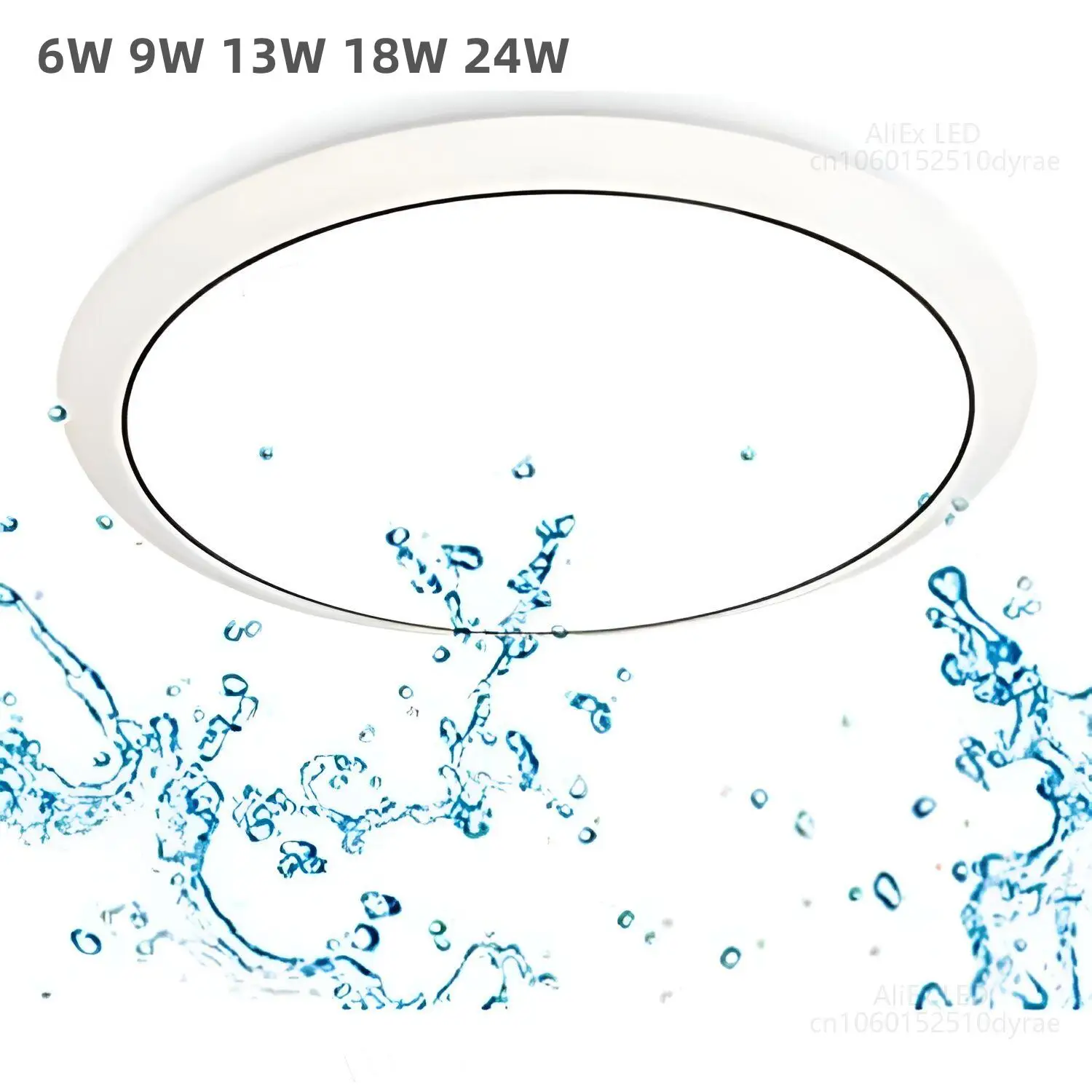 Lámpara de Panel Circular LED para decoración del hogar, luz de techo montada en superficie, CA 85-265V, 6W, 9W, 13W, 18W, 24W, nueva