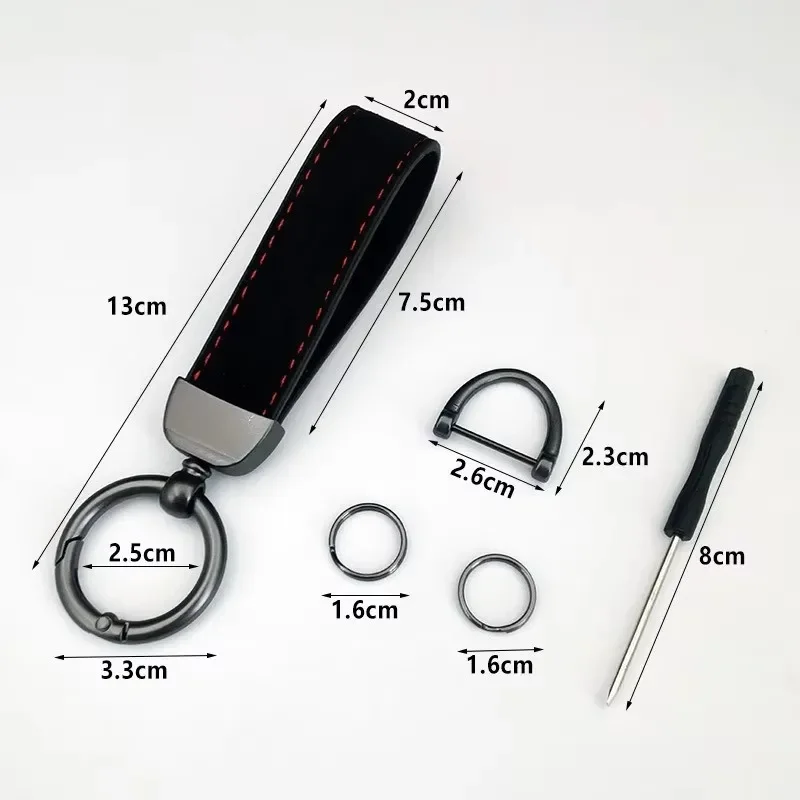 الجلد المدبوغ حلقات المفاتيح حامل سلسلة مفاتيح السيارة قلادة لميتسوبيشي Ralliart لانسر كورديا باجيرو أوتلاندر L200 EVO كولت جالانت #5