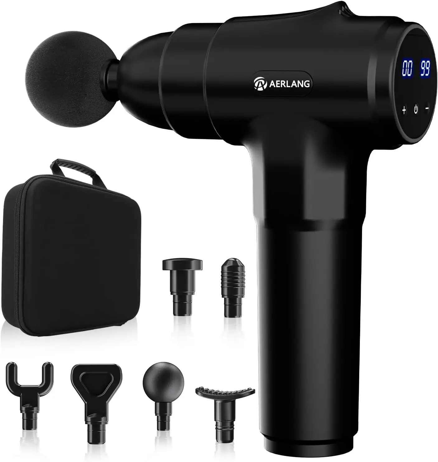 

Deep Tissue Percussion Massage Gun with 6 Heads & 20 Speeds, Portable Pain Relief for Athletes, Perfect Gift