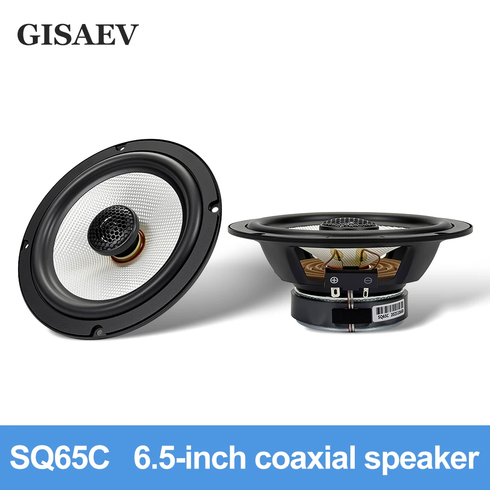 

2Pcs 6.5-inch 240-watt (2×120-watt) automotive coaxial speakers, silk dome tweeters, bass drivers, Hi-Fi lossless installation
