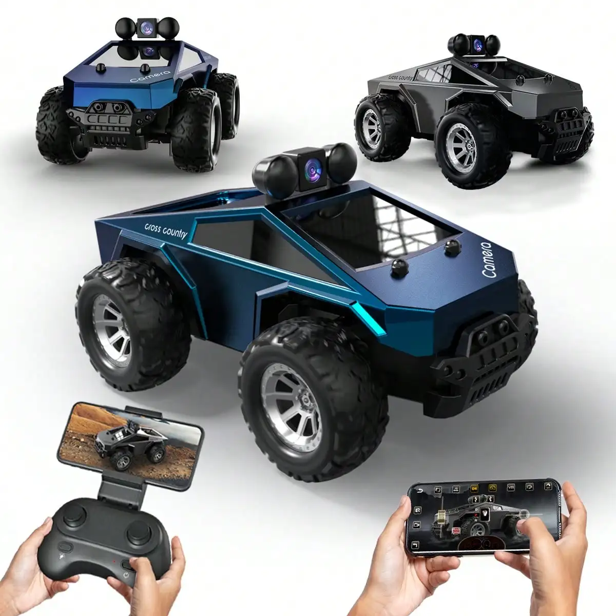 

1:28 RC Monster Truck With Camera, 4WD Phone Control Off-Road Car, Best Birthday Christmas Gift For Kids