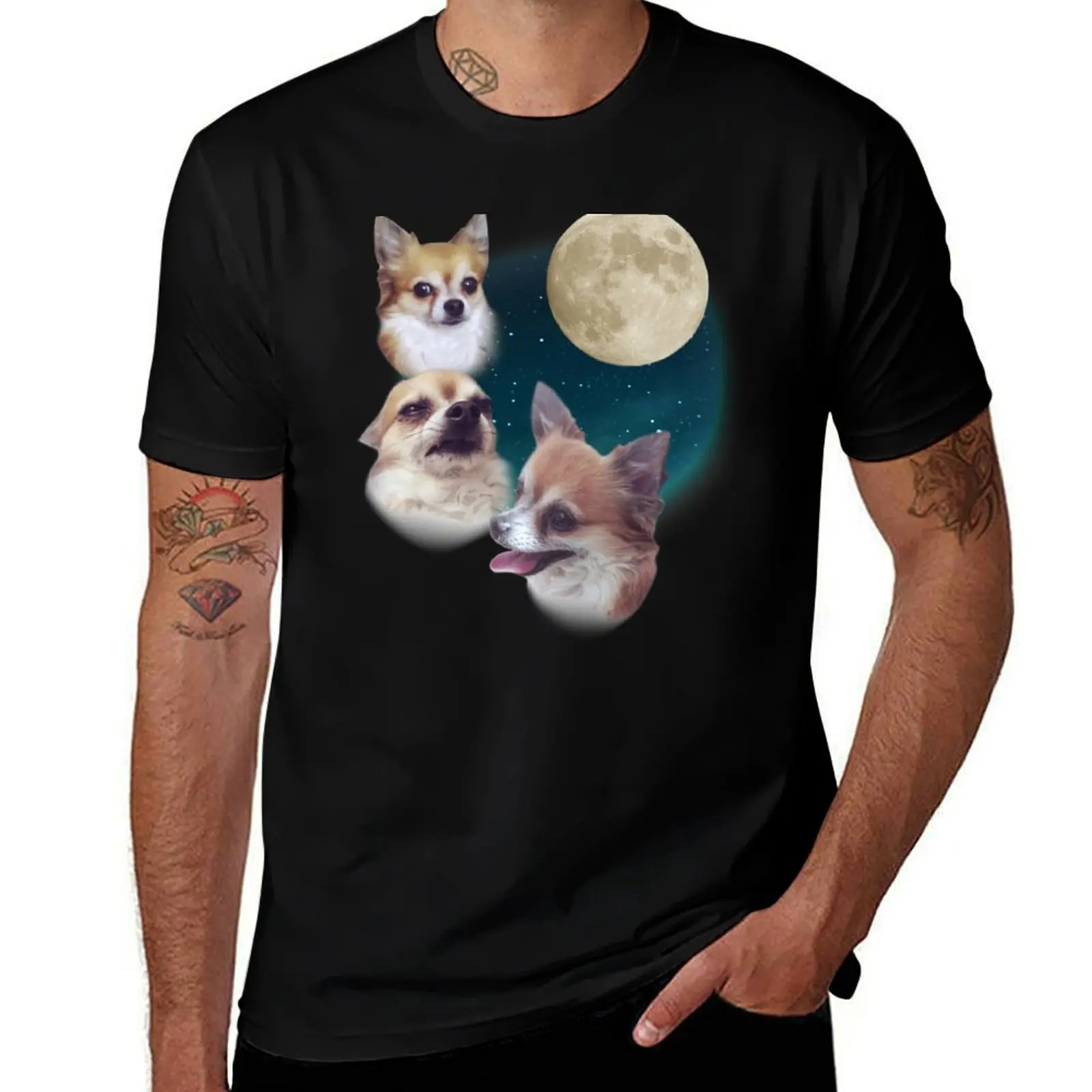 

Three Timmy Moon T-Shirt t shirt man plain cotton t shirt pack T-Shirt