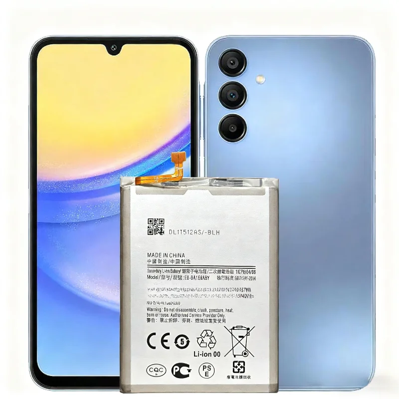 EB-BA156ABY 5000mAh لسامسونج غالاكسي A15 5G غالاكسي A15 4G SM-A156B SM-A155F بطارية الهاتف المحمول + أدوات