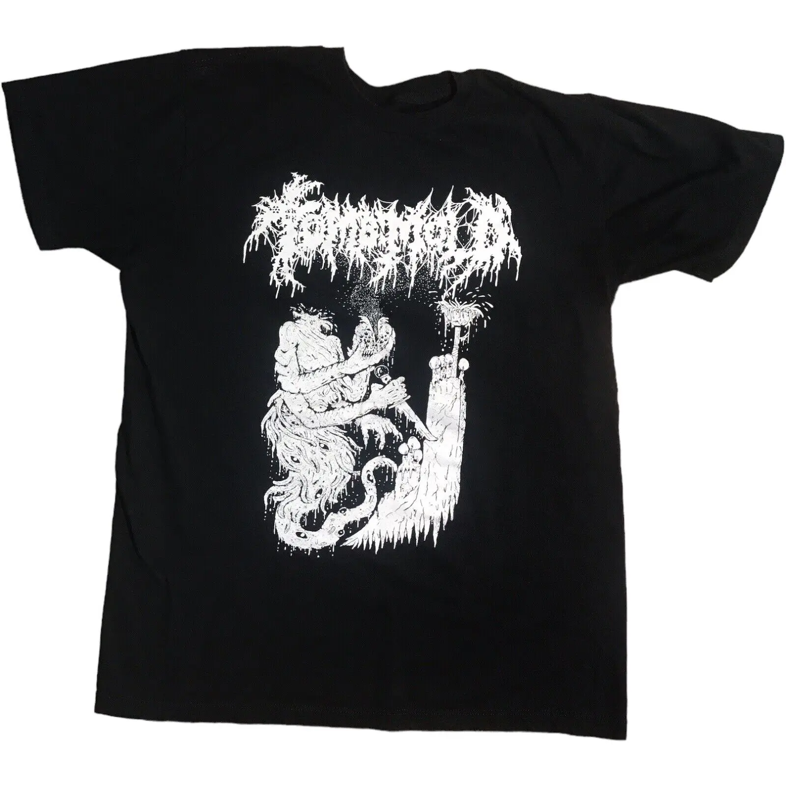 Мужская рубашка с коротким рукавом, с принтом в виде гробницы