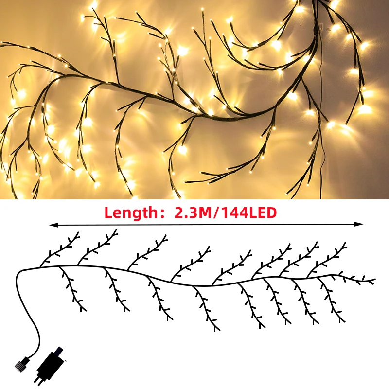 Christmas Decoration Led Branches Rattan Lights Flashing Lights String Lights Full of Stars Room Decoration Romantic Arrangement