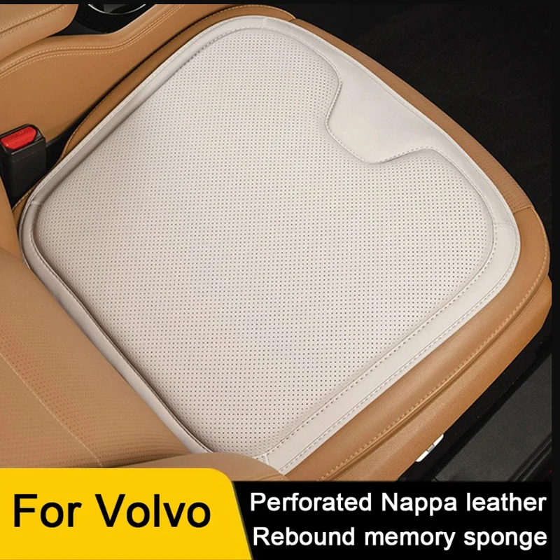

High-quality Car Seat Cushion NAPPA Leather Auto Seat Cover Pad For Volvo S40 S60 S80 S90 XC40 XC60 XC90 V60 V90 V90CC XC40 C40